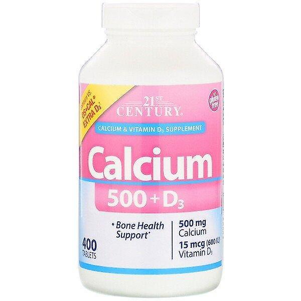 21st Century, Calcium 500 + D3, 400 Tablets on Productcaster.