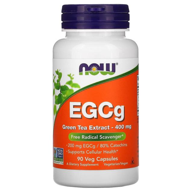 NOW Foods, EGCg, vihreän teen uute, 400 mg, 90 kasviskapselia on Productcaster.