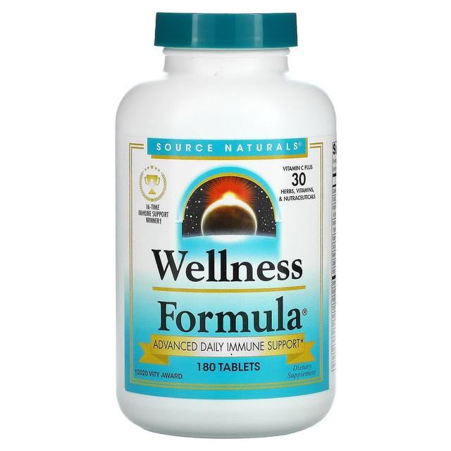 Source Naturals Lähde Naturals, Wellness Formula, Advance Daily Immune Support, 180 tablettia on Productcaster.