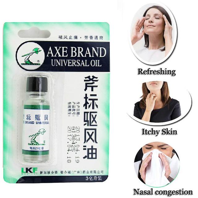 Qian Axe Brand Kinesisk Universal Oil Drive Out Mygga Sommarkylning Olja Uppdatera Brain Influensa Behandling Huvudvärk Yrsel 3ml on Productcaster.