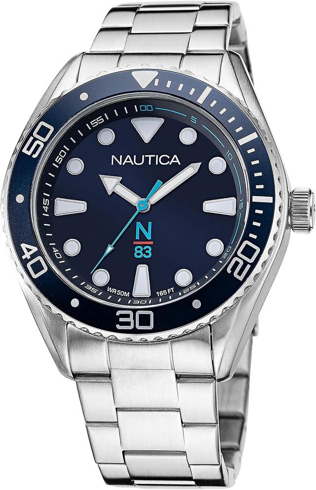 Nautica Herrenuhr NAPFWF118 Silber und Blau on Productcaster.