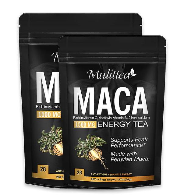 Visgaler Blackmaca Root Extracts Tonic Tea Improvement Health Strength Blaster For Men Physical Strength Energy Booster 2x28xteabag on Productcaster.