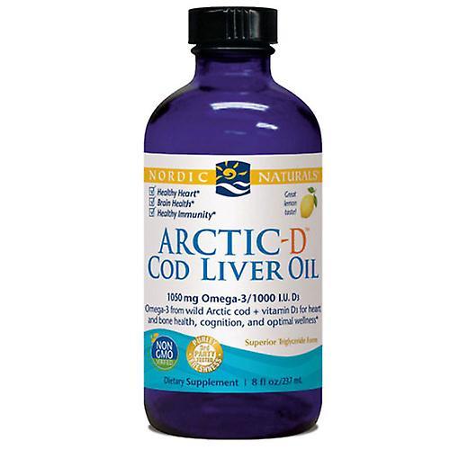 Nordic Naturals Arctic-D Cod Liver Oil, Lemon 8 oz (Pack of 4) on Productcaster.