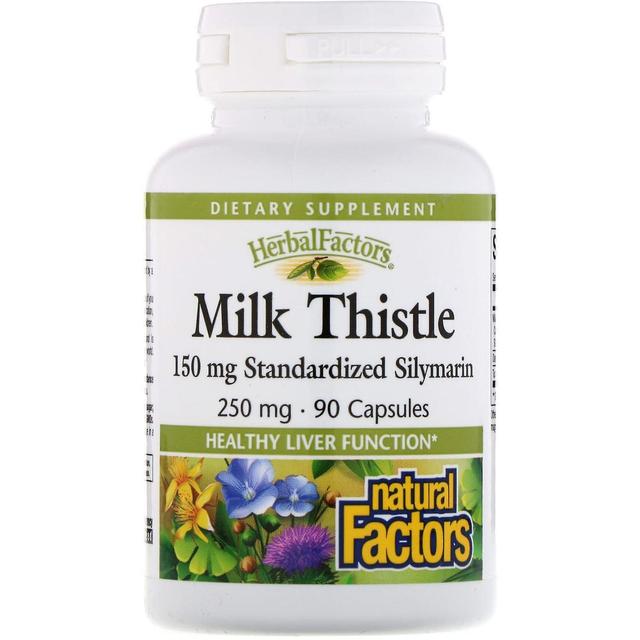 Natural Factors, Milk Thistle, 250 mg, 90 Capsules on Productcaster.