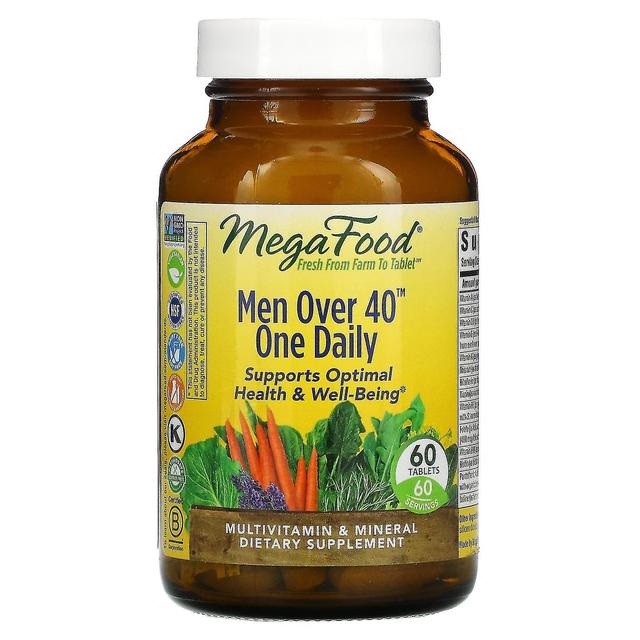 MegaFood, Men Over 40 One Daily, 60 Tablets on Productcaster.