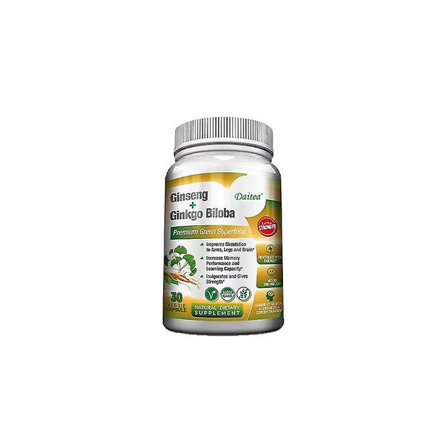 Vorallme kórejské ženšenové kapsule Ginkgo biloba pre silu, vytrvalosť, zvýšenie výkonu a doplnok zamerania 30 count-1 bottle on Productcaster.