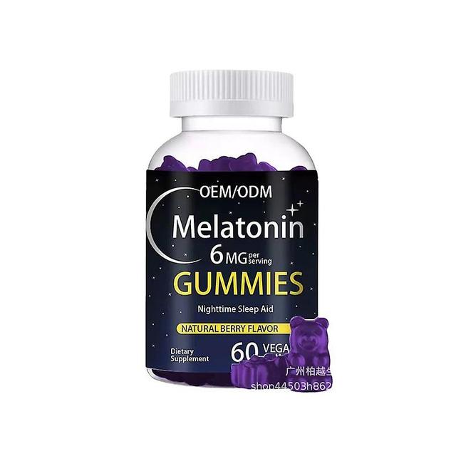 Vorallme 1 Bottle Melatonin Sleep Bear Gummy Supplement Sleep Vitamin Regulates Sleep Reduces Wrinkles Enhances Immune Function on Productcaster.