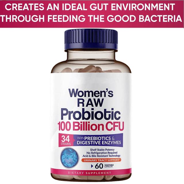 Women's Health Probiotic Capsules With Prebiotics And Digestive Enzymes (60 Capsules, 100 Billion Cfu, 34 Strains) 1pc on Productcaster.