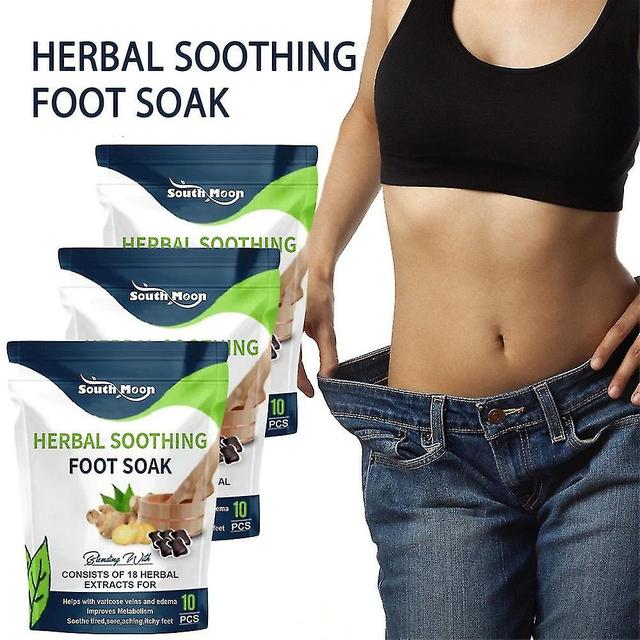 1/2/3x 10pcs/bagged Natural Herbal Detox&shaping Cleansing Foot Soak Beads,body Slim Detox 3pcs on Productcaster.