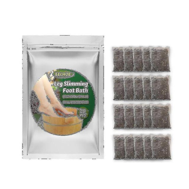 Grace Wormwood Foot Bath Pack Ginger Foot Soak Pills To Repel Cold Foot Care Gel Relief Pain And Clear 20pcs on Productcaster.