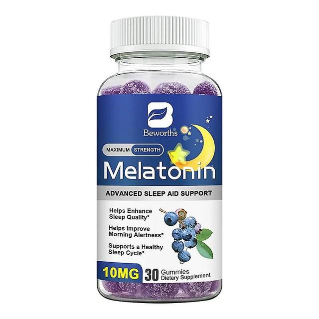 Eccpp Melatonin 10mg Gummies Anxiety Stress Relief Help Deep Sleep Save Insomnia Supplements Melatonin Healthy Sleep Tools 30pcs on Productcaster.