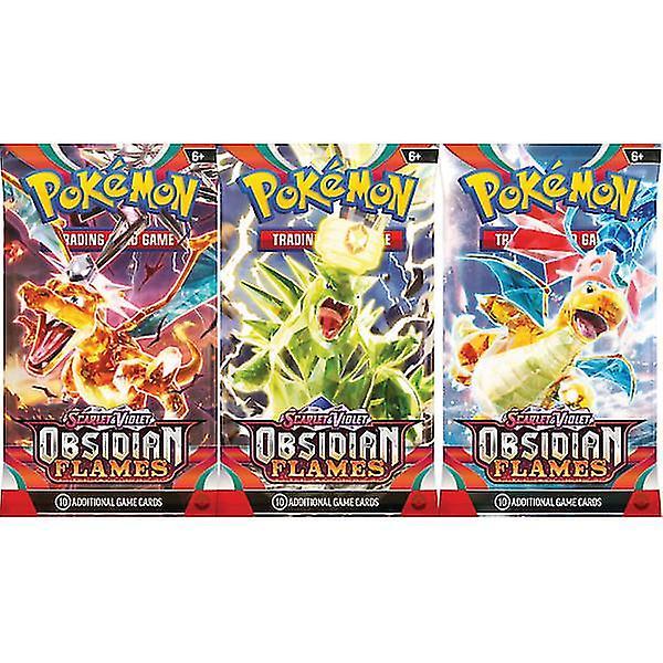 Paquete de 3 potenciadores de Pokemon Obsidian Flames on Productcaster.