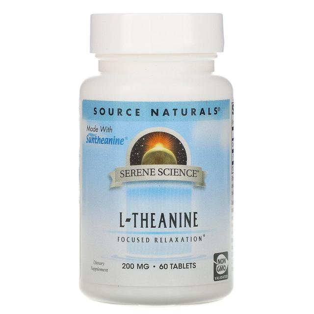 Source Naturals, L-Theanine, 200 mg, 60 Tablets on Productcaster.