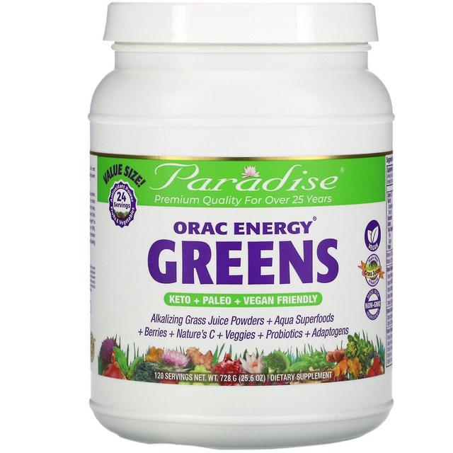 Paradise Herbs Paradise Örter, ORAC Energy Greens, 25,6 oz (728 g) on Productcaster.