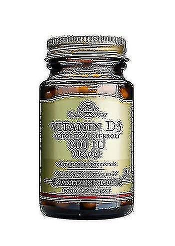 Solgar Vitamin D3 (kolekalciferol) 600 IU vegetabiliska kapslar, 60 on Productcaster.