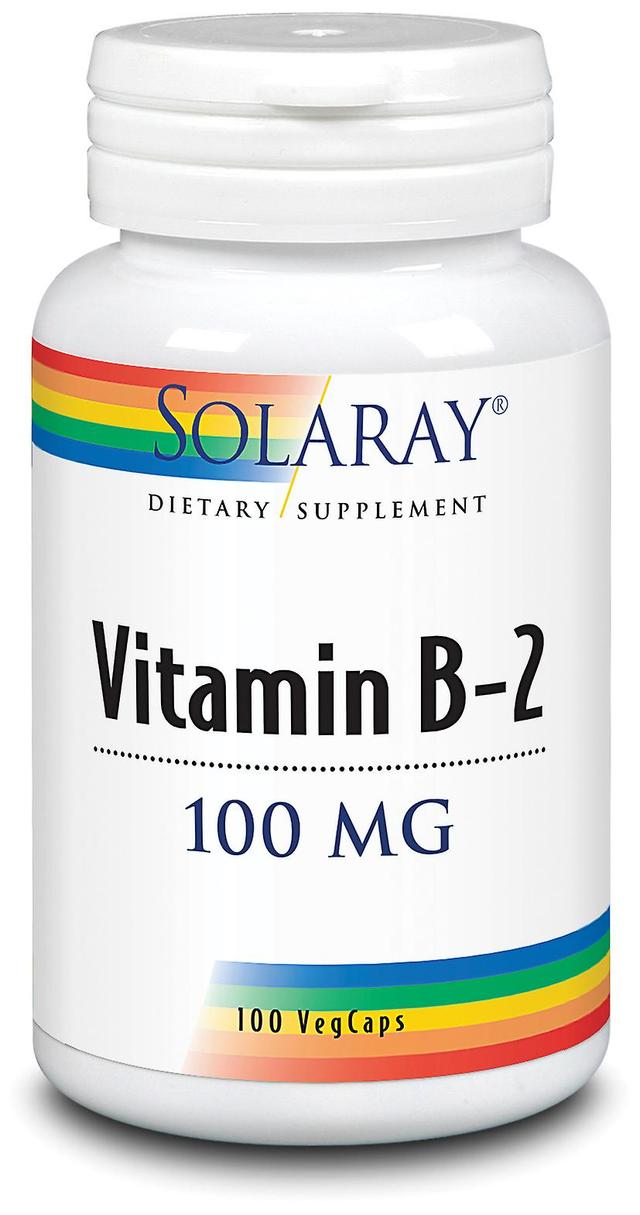 Solaray Vitamin B2 100 mg 100 Vegetable Capsules on Productcaster.