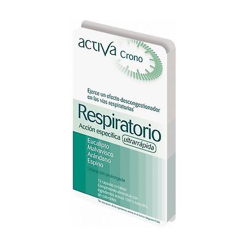 Activa respiratory chrono 15 vegetable capsules on Productcaster.