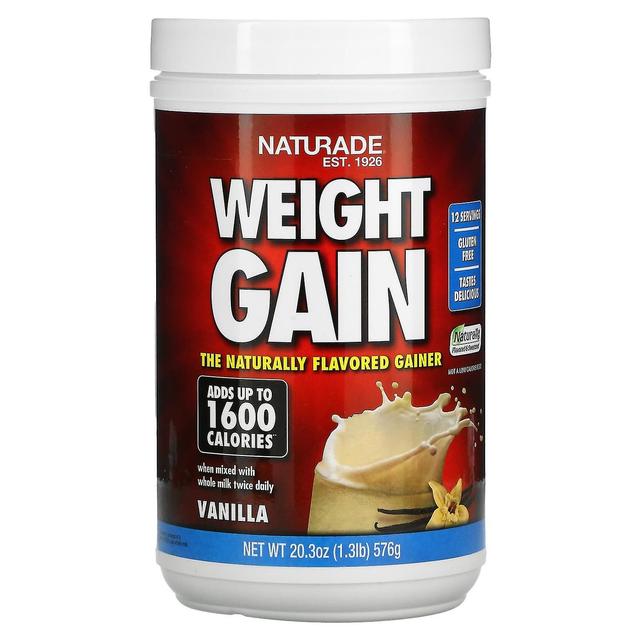 Naturade, Weight Gain, Vanilla, 1.3 lbs (576 g) on Productcaster.