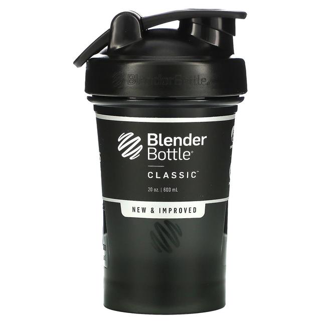 Blender Bottle Mixerflasche, Classic mit Schlaufe, Schwarz, 20 oz (600 ml) on Productcaster.