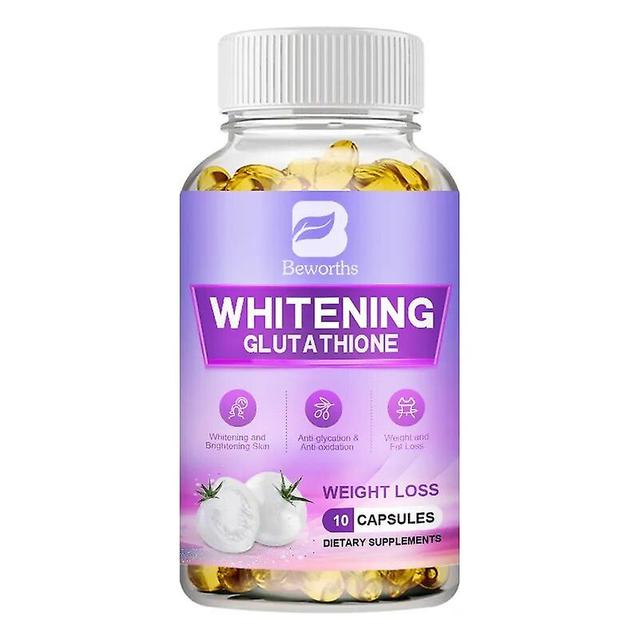 Eccpp Vegan Whitening Capsules Prevent Melanin Precipitation Effectively Remove Freckles Brighten Skin Glutathione Supplement 10 capsules on Productcaster.