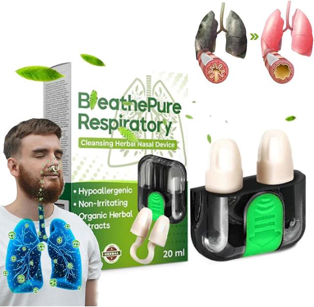 Wtowin Lung Cleanse Inhaler, Respiratory Cleansing Herbal Nasal Device, Lung Health Supplement Nasal Inhaler for Enhance respiratory System 4pcs -80ml on Productcaster.