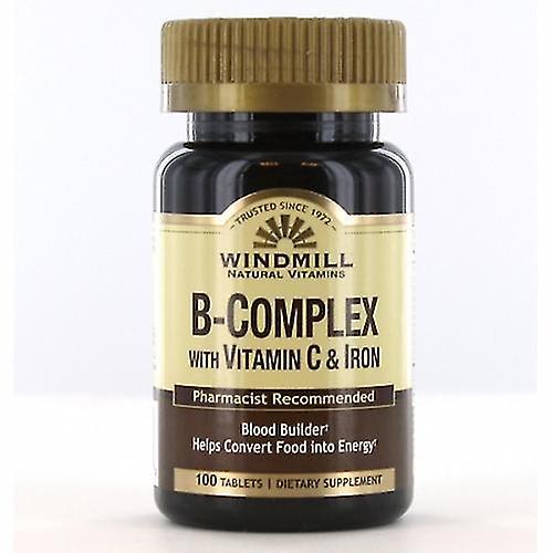 Windmill Sundhed Vitamin B Complex med jern, 100 Faner (Pack af 2) on Productcaster.