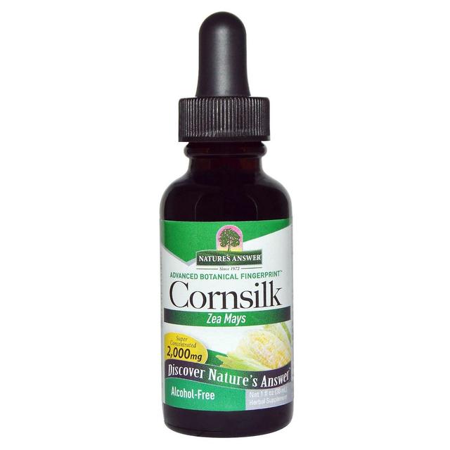 Nature's Answer, Cornsilk, Alcohol-Free, 2,000 mg, 1 fl oz (30 ml) on Productcaster.