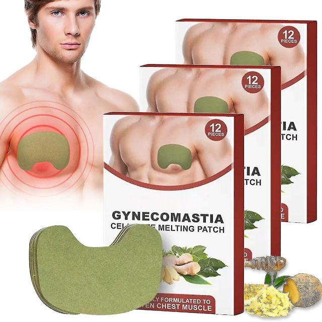 12/60pcs Chest Belly Fat Remove For Men Gynecomastia Cellulite Melting Patch 36pcs3box on Productcaster.