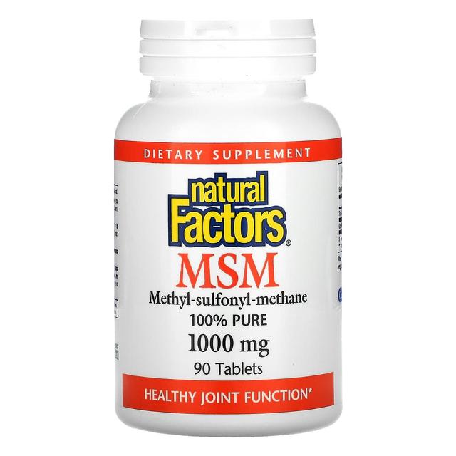 Natural Factors, MSM, 1,000 mg, 90 Tablets on Productcaster.