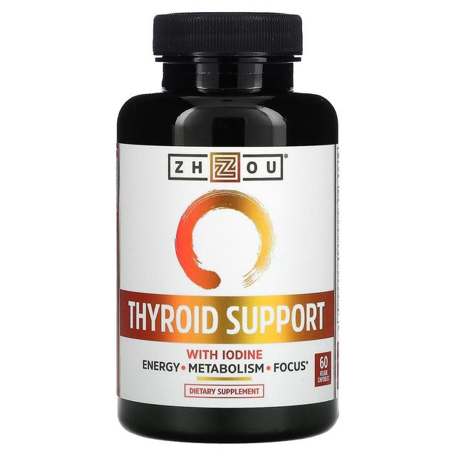 Zhou Nutrition, Thyroid Support with Iodine, 60 Veggie Capsules on Productcaster.