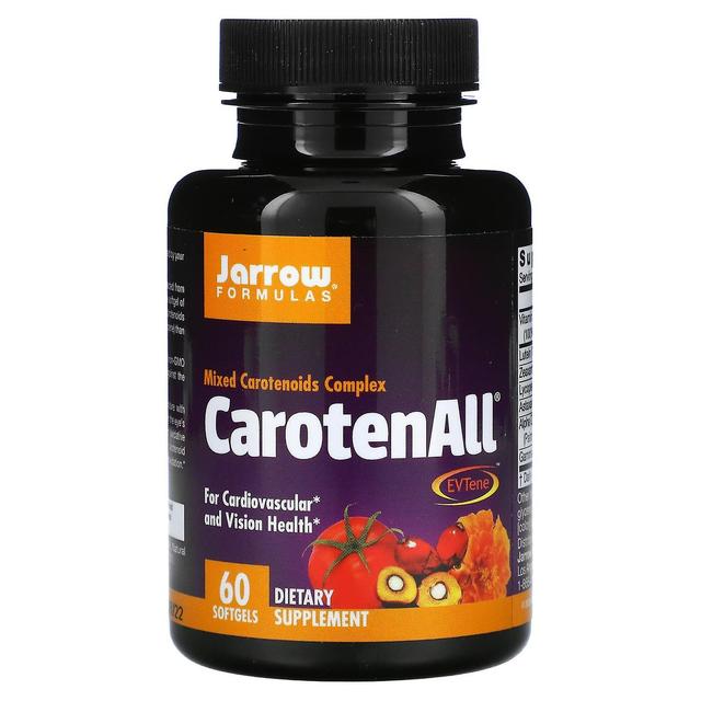 Jarrow Formulas, CarotenAll, Mixed Carotenoids Complex, 60 Softgels on Productcaster.