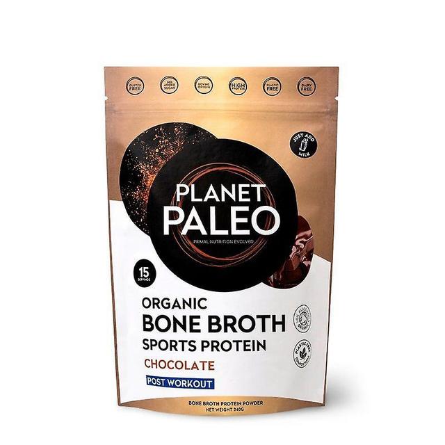 Planet Paleo Organic Bone Broth Sports Protein Chocolate 240g on Productcaster.