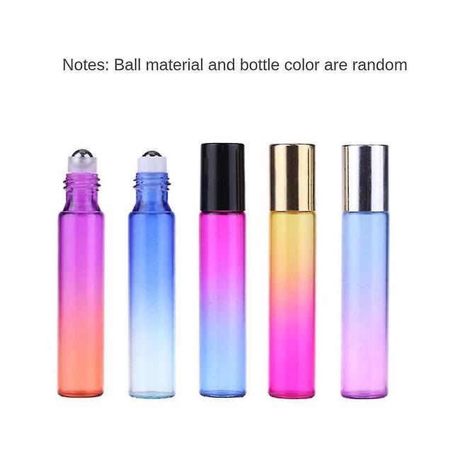 1/3/5pcs Refillable Perfume Bottle Stainless Steel Roller 10ml Perfume Bottle Silver cover payment on Productcaster.