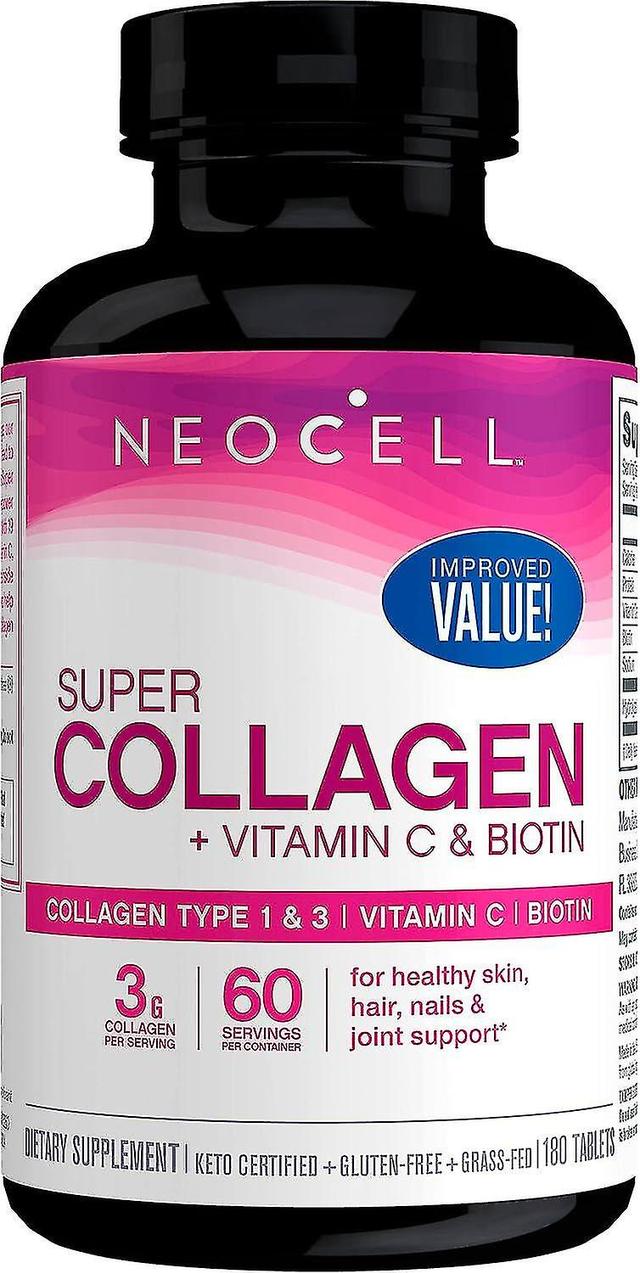 NeoCell Super Collagen + Vitamin C and Biotin 180 Tablets on Productcaster.