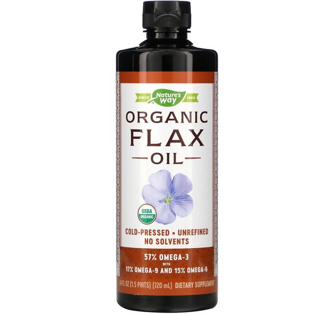 Nature's Way, Organic Flax Oil, 24 fl oz (720 ml) on Productcaster.