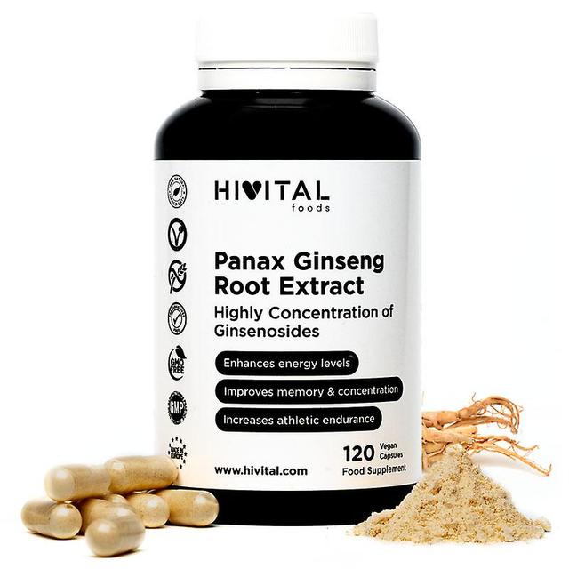 Hivital Panax Ginseng 2500 mg. 120 capsulas veganas para 4 meses de tratamiento on Productcaster.