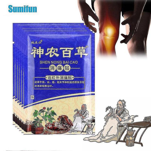 Elriven 8pcs/bag Herbal Pain Relief Patch Arthritis Rheumatism Massage Sticker Lumbar Muscle Joint Acid Ache Body Health Care Plaster 40pcs in 5bags on Productcaster.