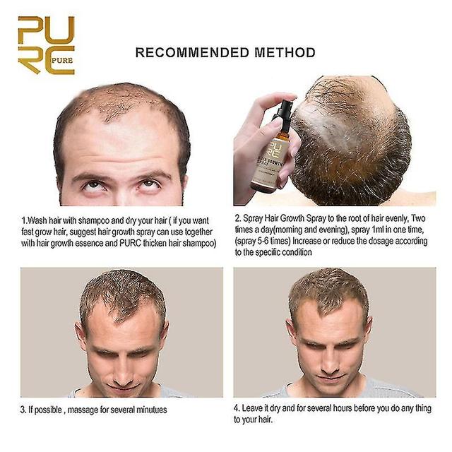 Anti Hair Loss Hair Growth Spray Essence, Beard Grow Stimulator Natural Accelerate Hair Growth Oil F on Productcaster.