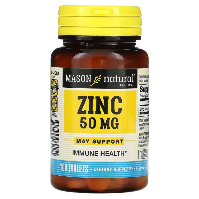 Mason Natural, Zink, 50 mg, 100 Tabletten on Productcaster.