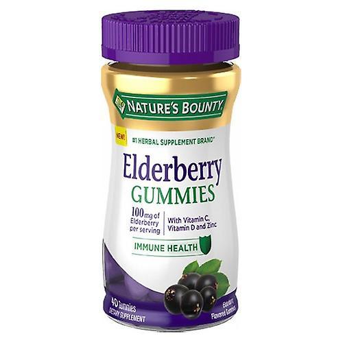 Natures Bounty Nature's Bounty Elderberry Gummies, 40 Gummies (Pacote de 1) on Productcaster.