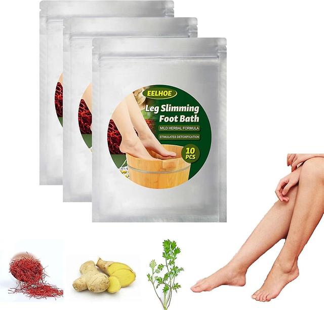 Hatic Drainage Ginger Foot Soak, Herbal Foot Bath, Leg Slimming Foot Bath, Natural Mugwort Herb Foot Soak, Foot Reflexology Spa Relax Massage (30pcs) on Productcaster.