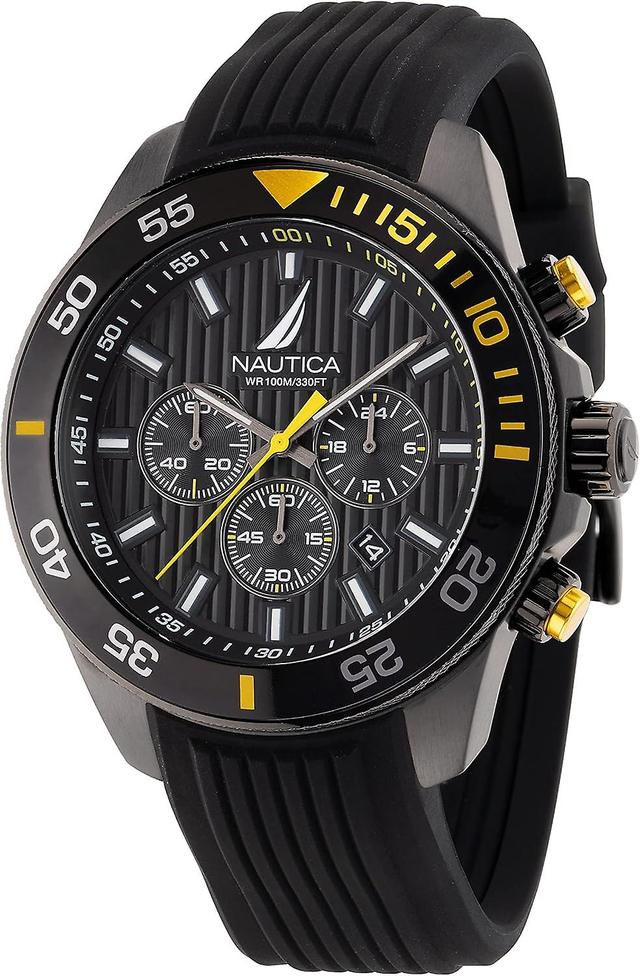 Nautica Herrenuhr NAPNOS302 Schwarz on Productcaster.