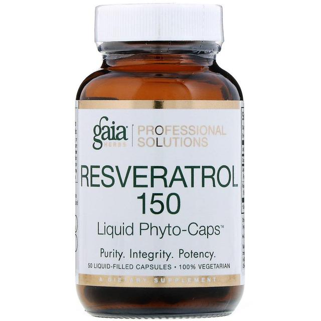 Gaia Herbs Professional Soluti Gaia Örter Professionella lösningar, Resveratrol 150, 50 vätskefyllda kapslar on Productcaster.