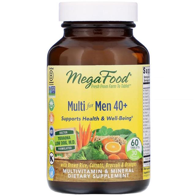 MegaFood, Multi for Men 40+, 60 Tablets on Productcaster.