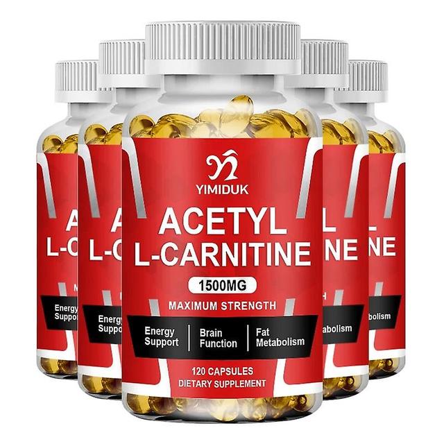 Sofirn Acetyl L-karnityna 1500mg Wysoka moc Wspomaga naturalną produkcję energii Wspomaga skupienie pamięci Zwiększ wydajność organizmu 5 Bottles 1... on Productcaster.