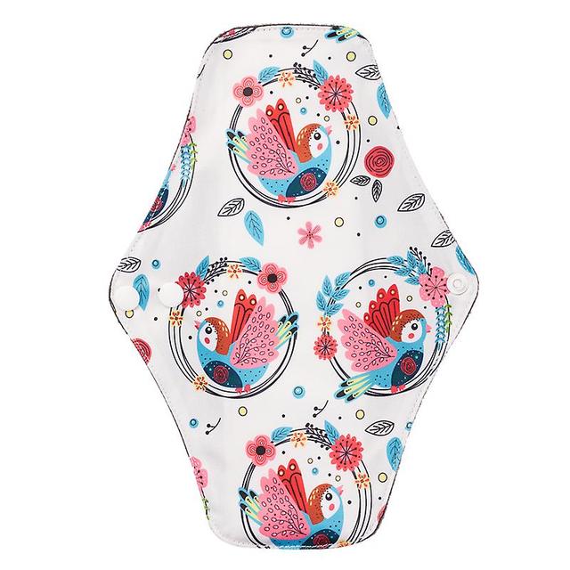 Organische Bamboe Herbruikbare Menstruatiepads Vrouwen Wasbaar Maandverband Katoenen Doek Pads Vrouwelijke Hygiëne Panty Liner Handdoek Pads M ZQ-M14 on Productcaster.