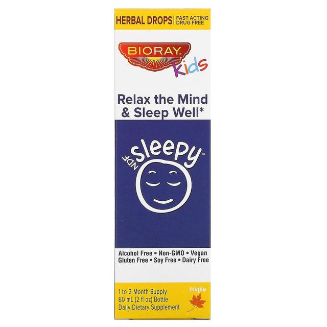 Bioray Inc. Bioray Inc., Kids, NDF Sleepy, Relax The Mind &Sleep Well, Esdoorn, 2 fl oz (60 ml) on Productcaster.