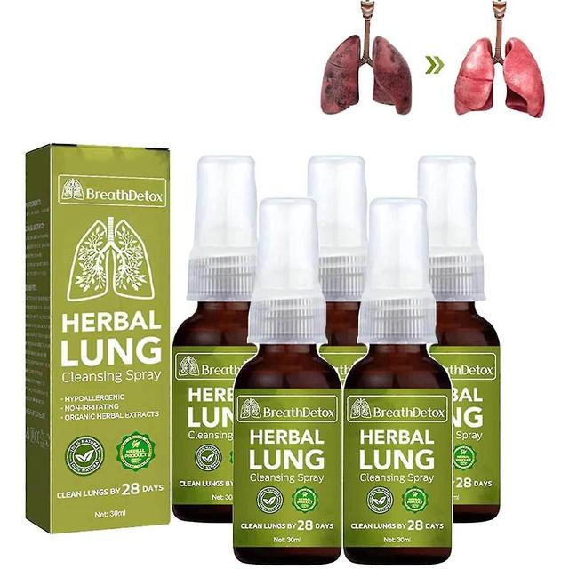 4pcs Breathdetox Herbal Lung Cleansing Spray, Herbal Lung Cleanse Mist - Potente supporto polmonare on Productcaster.