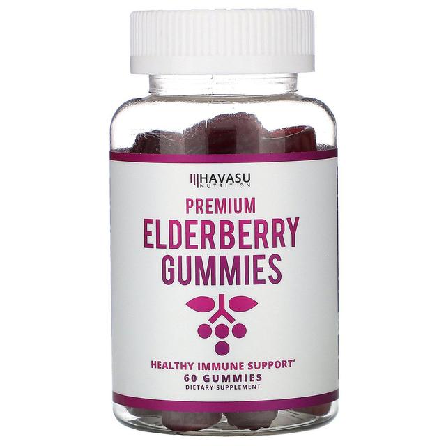 Havasu Nutrition, Premium Elderberry Gummies, 60 Gummies on Productcaster.