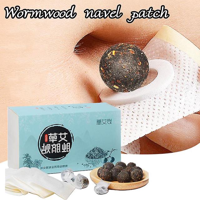 Abracing Navel Patches Stickers Wormwood Patch Natural Herb Self-heating Pain Navel Paste Abdomen Pads 30pcs on Productcaster.